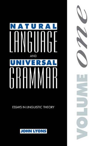 Бумажная книга «Natural Language and Universal Grammar: Volume 1: Essays in Linguistic Theory», автор Джон Лайонс - фото №1