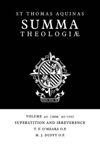 Паперова книга «Summa Theologiae: Volume 40, Superstition and Irreverence: 2a2ae. 92-100», автор Фома Аквінський - фото №1