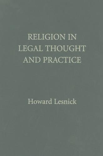 Паперова книга «Religion in Legal Thought and Practice», автор Говард Лесник - фото №1