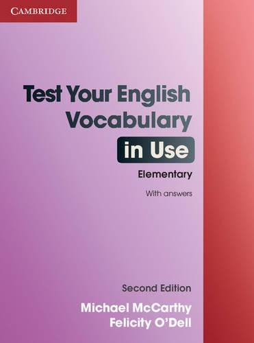 Паперова книга «Test Your English Vocabulary in Use Elementary with Answers», автор Майкл Маккарті - фото №1