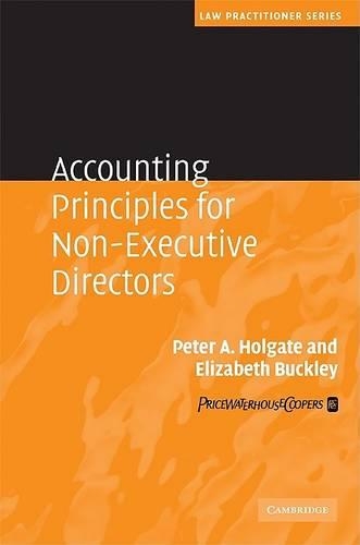 Бумажная книга «Accounting Principles for Non-Executive Directors», авторов Элизабет Баккели, Питер Холгейт - фото №1