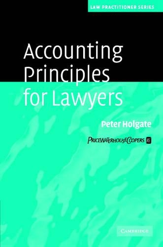 Бумажная книга «Accounting Principles for Lawyers», автор Питер Холгейт - фото №1