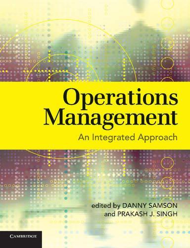 Бумажная книга «Operations Management: An Integrated Approach», автор Дэнни Самсон - фото №1
