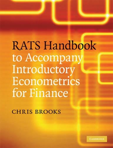 Бумажная книга «RATS Handbook to Accompany Introductory Econometrics for Finance», автор Крис Брукс - фото №1
