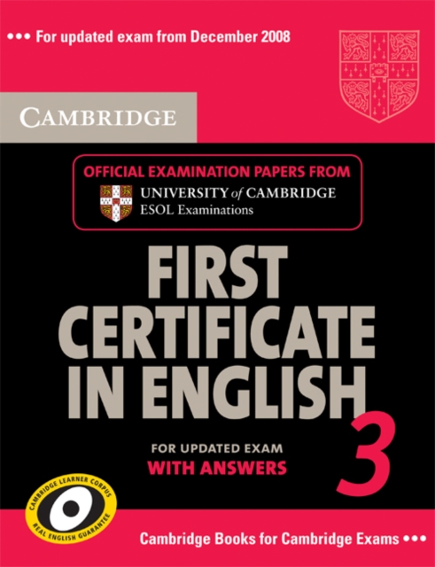 Бумажная книга «Cambridge FCE 3 Self-study Pack for update exam», автор Cambridge ESOL - фото №1