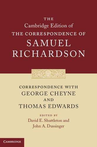 Бумажная книга «Correspondence with George Cheyne and Thomas Edwards», автор Сэмюэл Ричардсон - фото №1