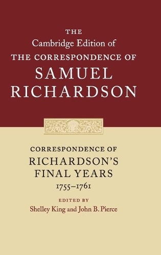 Паперова книга «Correspondence of Richardson's Final Years (1755–1761)», автор Семюел Річардсон - фото №1