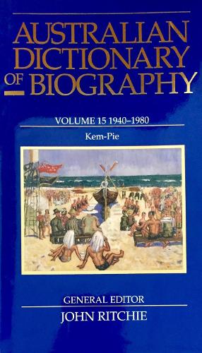Бумажная книга «Australian Dictionary of Biography V15», автор Джон Ричи - фото №1