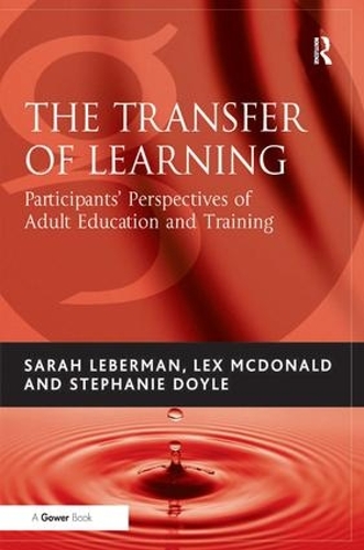 Паперова книга «The Transfer of Learning: Participants' Perspectives of Adult Education and Training», авторів Лекс МакДональд, Сара Леберман - фото №1