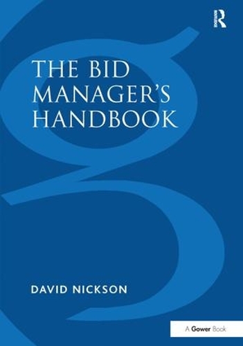 Паперова книга «The Bid Manager’s Handbook», автор Девід Ніксон - фото №1