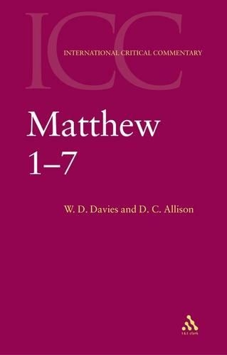 Бумажная книга «Matthew 1-7: Volume 1», автор У. Д. Дэвис - фото №1