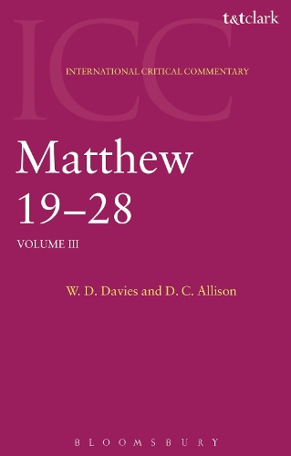 Бумажная книга «Matthew 19-28: Volume 3», автор У. Д. Дэвис - фото №1
