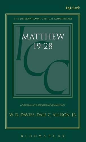 Паперова книга «Matthew 19-28: Volume 3», автор В. Д. Девіс - фото №1