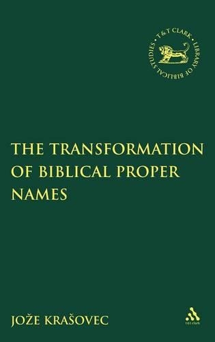 Паперова книга «The Transformation of Biblical Proper Names», автор Юзеф Красовець - фото №1