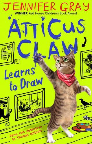 Паперова книга «Atticus Claw Learns to Draw», автор Дженніфер Грей - фото №1