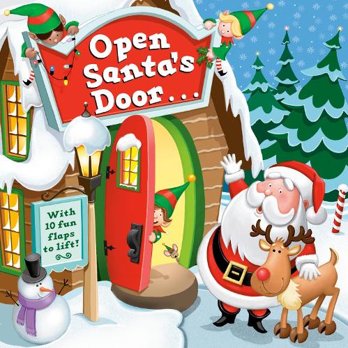 Паперова книга «Open Santa's Door: A Christmas Lift-the-Flap Book», автор Крістофер Санторо - фото №1