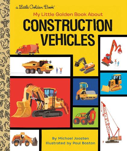 Бумажная книга «My Little Golden Book About Construction Vehicles», авторов Майкл Джустен, Поль Бостон - фото №1