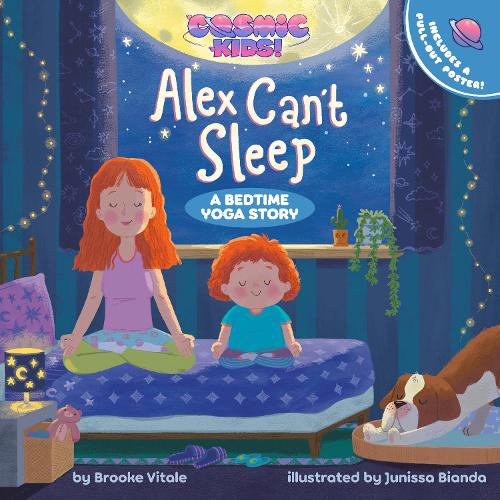 Паперова книга «Alex Can't Sleep: A Cosmic Kids Bedtime Yoga Story», автор Брук Вітале - фото №1
