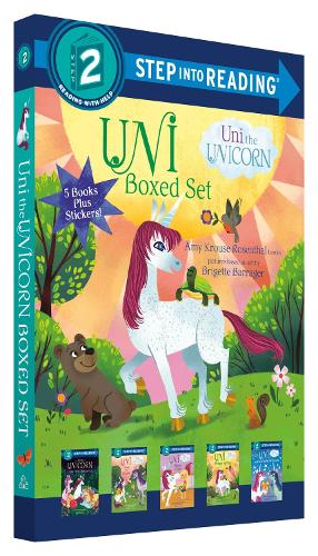 [object Object] «Uni the Unicorn Step into Reading Boxed Set: Uni Brings Spring; Uni's First Sleepover; Uni Goes to School; Uni Bakes a Cake; Uni and the Perfect Present», авторів Емі Круз Розенталь, Бріґетт Барраґер - фото №1