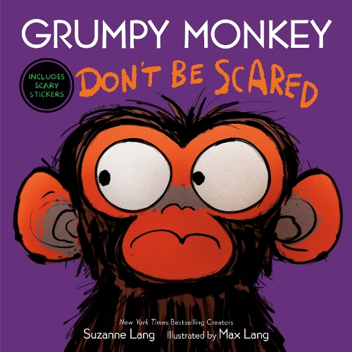 Бумажная книга «Grumpy Monkey Don't Be Scared: Includes Scary Stickers», автор Сюзанна Лэнг - фото №1
