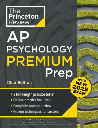 Паперова книга «Princeton Review AP Psychology Premium Prep: For the NEW 2025 Exam: 3 Practice Tests + Digital Practice + Content Review», автор Princeton Review - фото №1