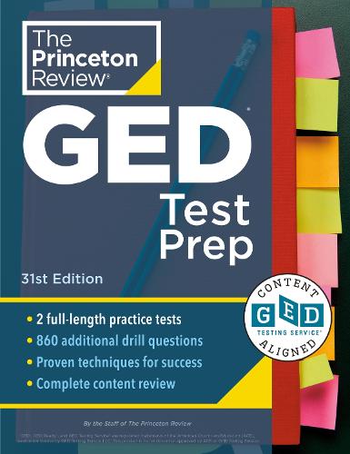 [object Object] «Princeton Review GED Test Prep: 2 Practice Tests + Review & Techniques + Online Features», автор Princeton Review - фото №1