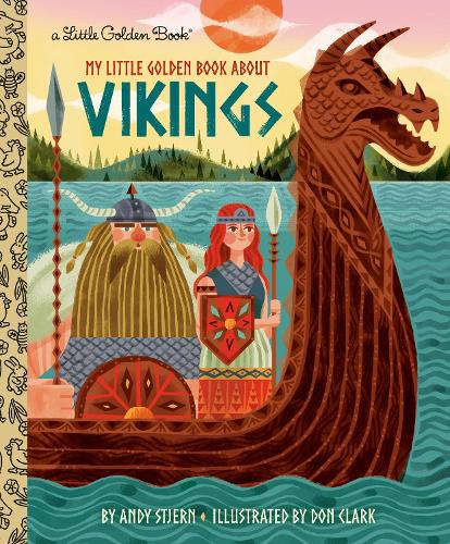 Бумажная книга «My Little Golden Book About Vikings», автор Мэтт Кауфенберг - фото №1