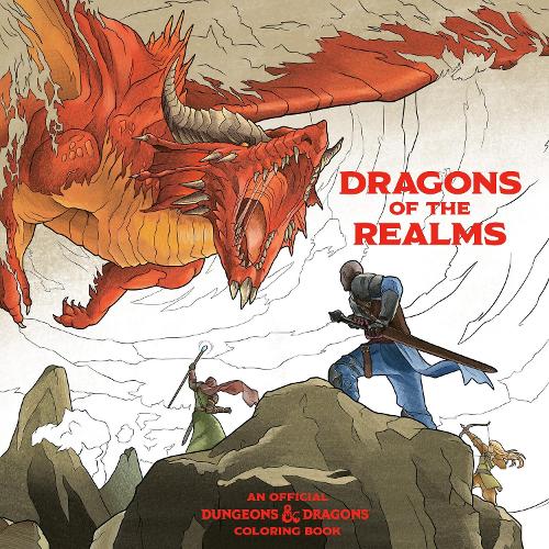 Паперова книга «Dragons of the Realms: An Official Dungeons & Dragons Coloring Book», автор Офіційна ліцензія Dungeons & Dragons - фото №1