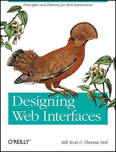Паперова книга «Designing Web Interfaces», автор Билл Скотт - фото №1