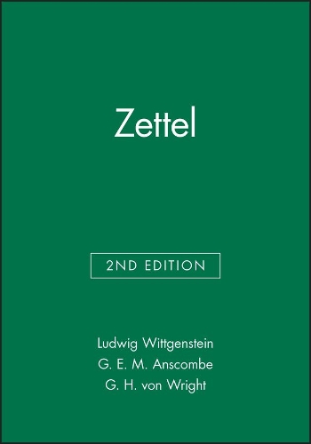Бумажная книга «Zettel», автор Людвиг Витгенштейн - фото №1