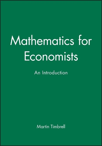Паперова книга «Mathematics for Economists: An Introduction», автор Мартін Тімбрелль - фото №1