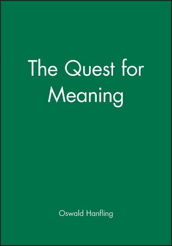 Бумажная книга «The Quest for Meaning», автор Освальд Ханфлинг - фото №1