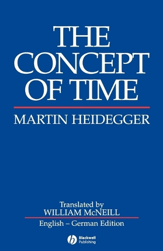 Бумажная книга «The Concept of Time», автор Мартин Хайдеггер - фото №1