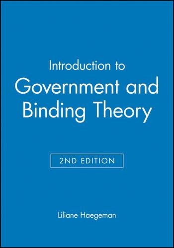 [object Object] «Introduction to Government and Binding Theory», автор Ліліана Хегеман - фото №1