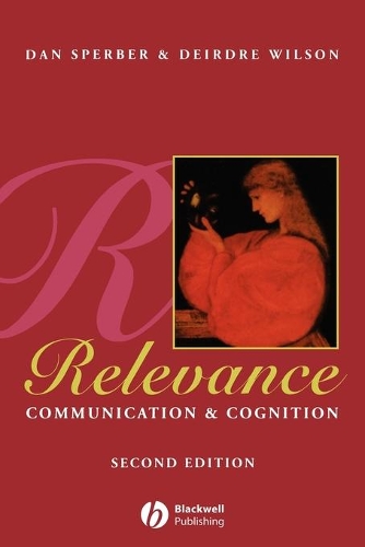 Бумажная книга «Relevance: Communication and Cognition», авторов Дэн Спербер, Дейрдре Уилсон - фото №1
