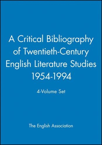 Бумажная книга «A Critical Bibliography of Twentieth-Century English Literature Studies 1954-1994, 4-Volume Set», автор Английская ассоциация - фото №1