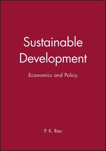 Паперова книга «Sustainable Development: Economics and Policy», автор П. К. Рао - фото №1