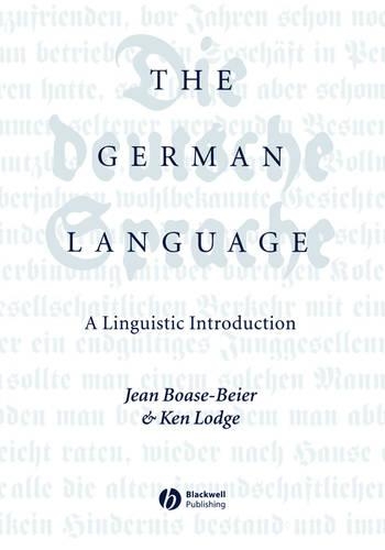 Бумажная книга «The German Language: A Linguistic Introduction», авторов Жан Боаз-Байер, Кен Р. Лодж - фото №1