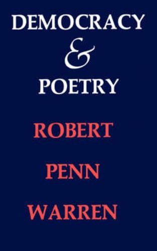 Бумажная книга «Democracy and Poetry», автор Роберт Пенн Уоррен - фото №1