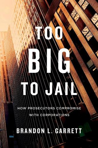 Бумажная книга «Too Big to Jail: How Prosecutors Compromise with Corporations», автор Брэндон Л. Гарретт - фото №1