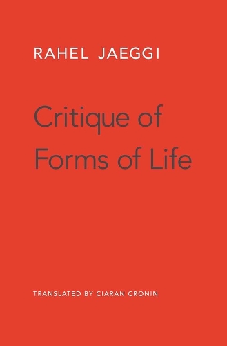 Бумажная книга «Critique of Forms of Life», автор Рахиль Джаегги - фото №1