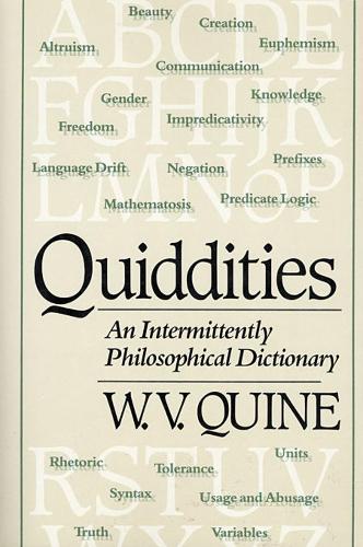 Паперова книга «Quiddities: An Intermittently Philosophical Dictionary», автор В. В. Куайн - фото №1