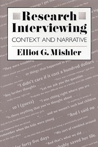 Бумажная книга «Research Interviewing: Context and Narrative», автор Эллиот Г. Мишлер - фото №1