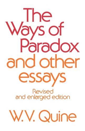 Паперова книга «The Ways of Paradox and Other Essays: Revised and Enlarged Edition», автор В. В. Куайн - фото №1