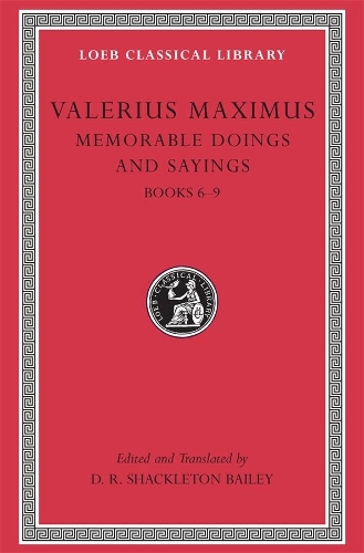 Бумажная книга «Memorable Doings and Sayings, Volume II: Books 6–9», автор Валерий Максим - фото №1