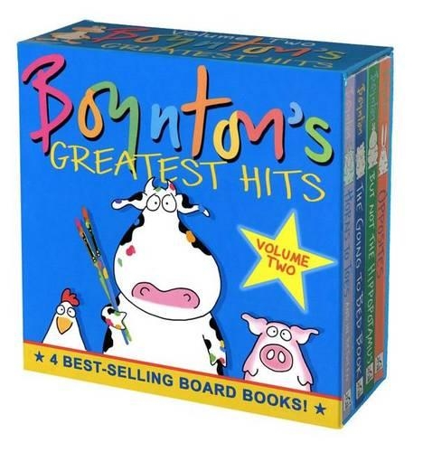 [object Object] «Boynton's Greatest Hits The Big Yellow Box (Boxed Set): The Going to Bed Book; Horns to Toes; Opposites; But Not the Hippopotamus», автор Сандра Бойнтон - фото №1