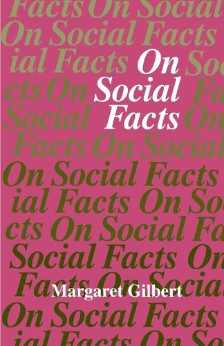 Паперова книга «On Social Facts», автор Маргарет Гілберт - фото №1