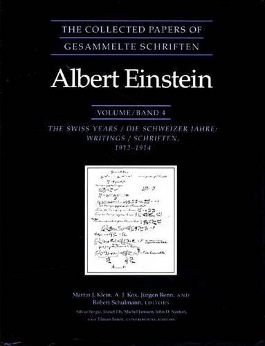 Бумажная книга «The Collected Papers of Albert Einstein, Volume 4: The Swiss Years: Writings, 1912-1914» - фото №1