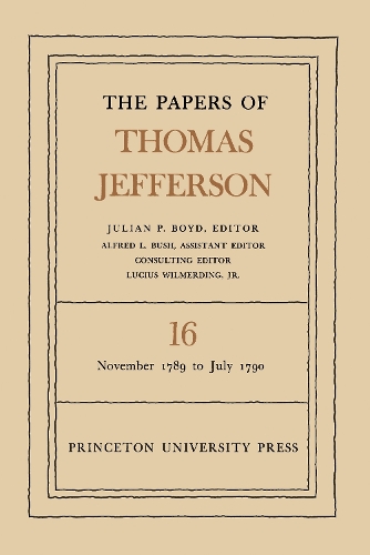 Бумажная книга «The Papers of Thomas Jefferson, Volume 16: November 1789 to July 1790», автор Томас Джефферсон - фото №1