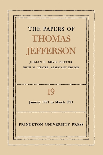 Бумажная книга «The Papers of Thomas Jefferson, Volume 19: January 1791 to March 1791», автор Томас Джефферсон - фото №1